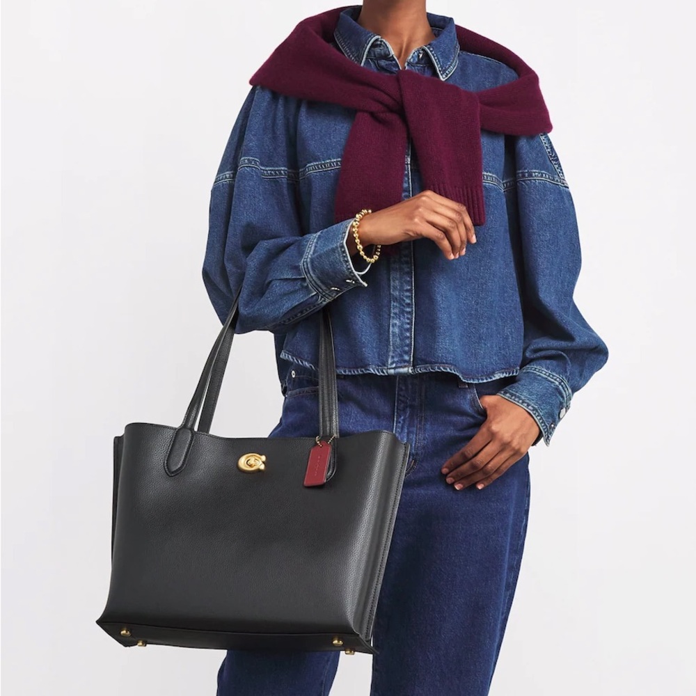 Coach Willow Leather Tote Bag